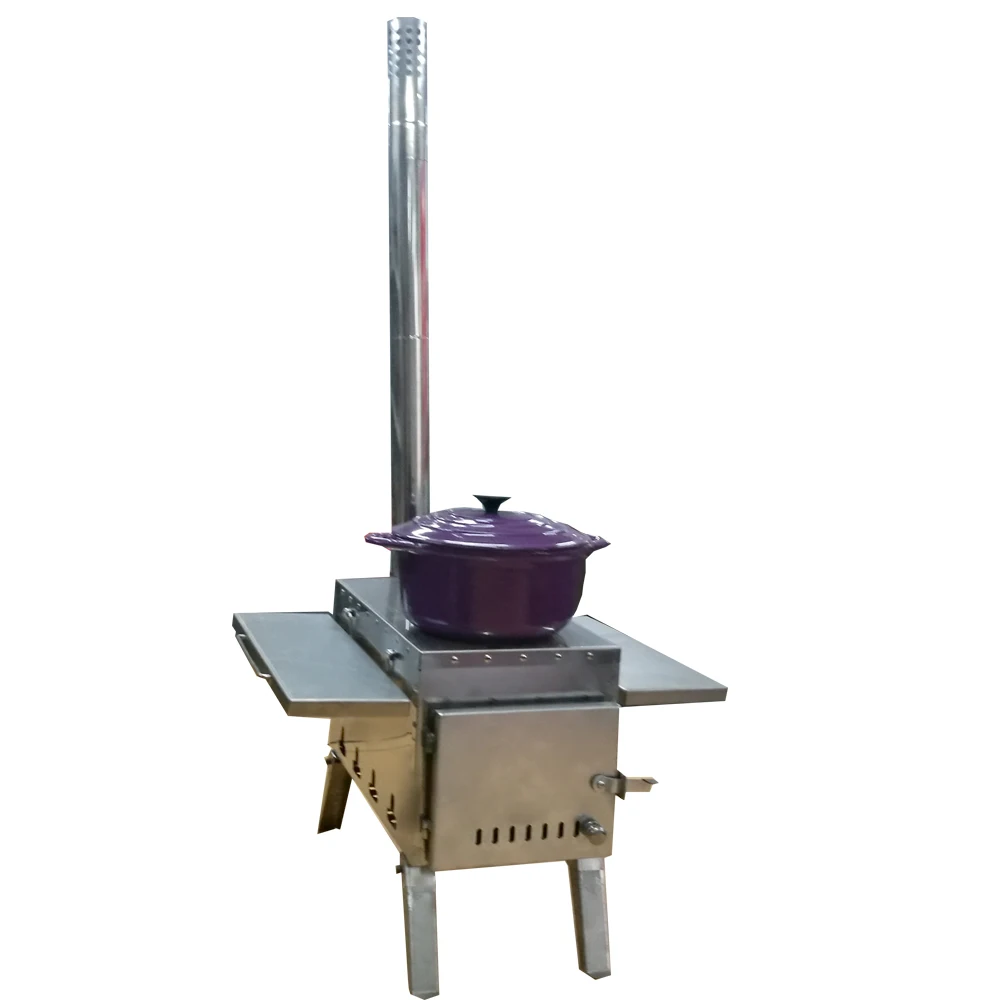 Stainless steel wood camping stove portable tent stove WM-CPS01