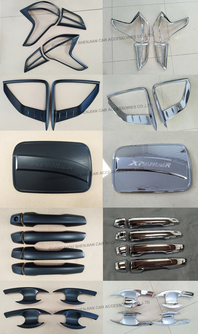 High Quality Car Exterior Accessories Garnish Sets Combo Sets Chrome Kits body kit for Mitsubishi Xpander