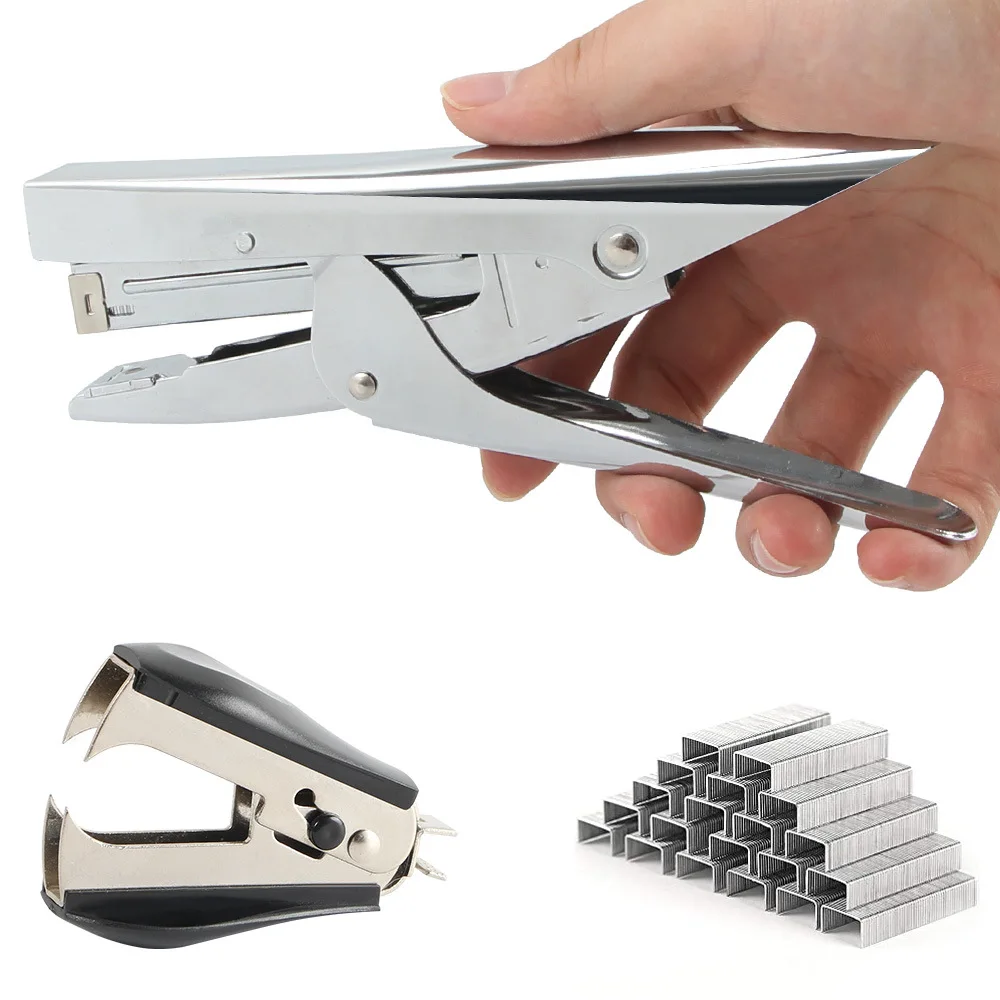 Office supplies hand-held stapler set No. 12 metal stapler labor-saving stapler machine