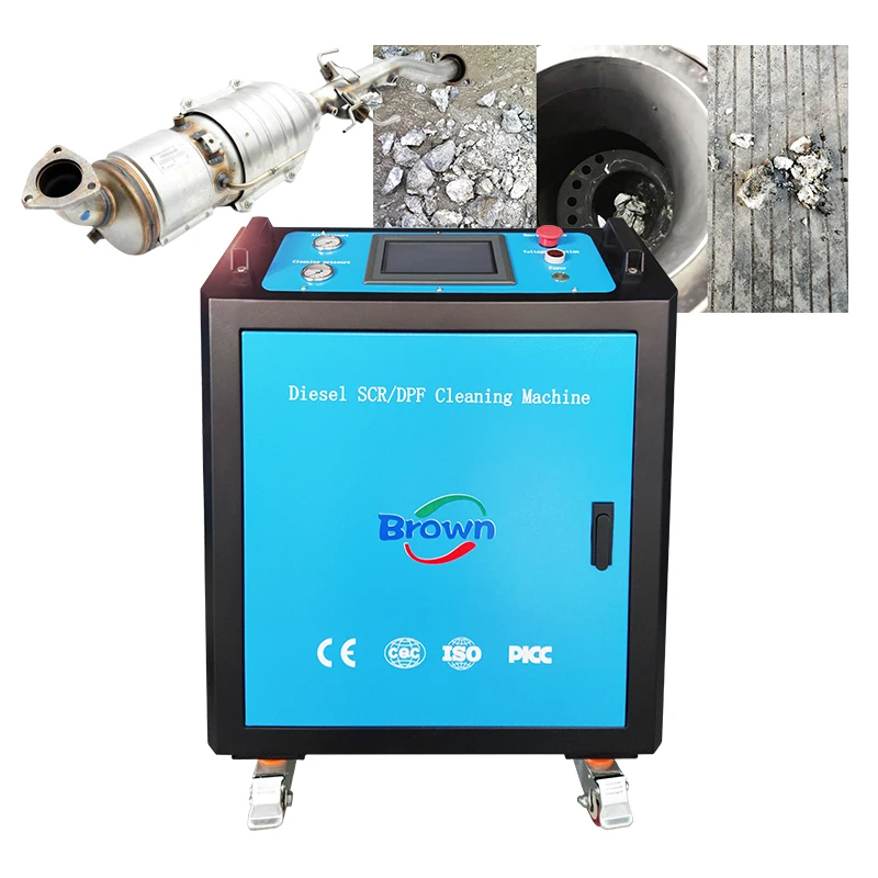 Brown industrial ultrasonic cleaners catalytic system cleaner machine dpf cleaning machine