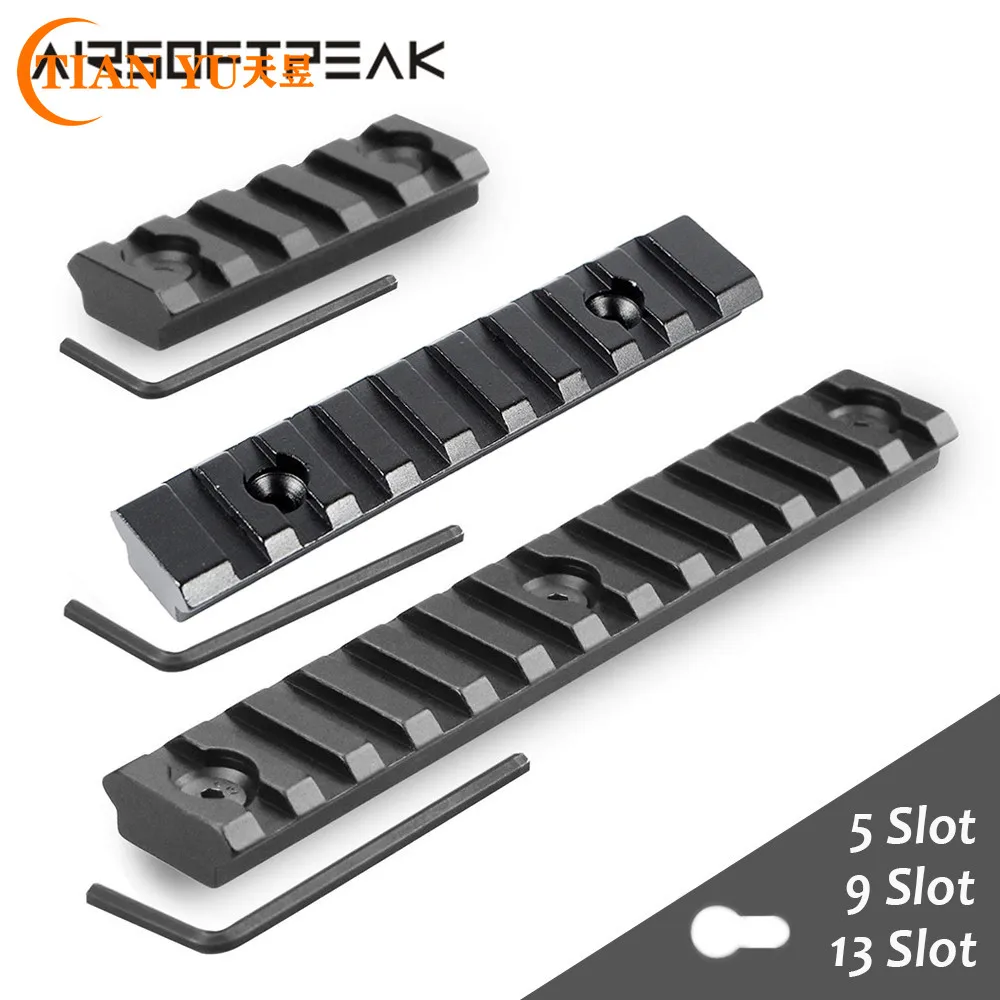 5/7/9/13 слотов 21 мм Крепление для винтовки Keymod планка Вивера Пикатинни военное алюминиевое тактическое крепление базовые Охотничьи аксессуары