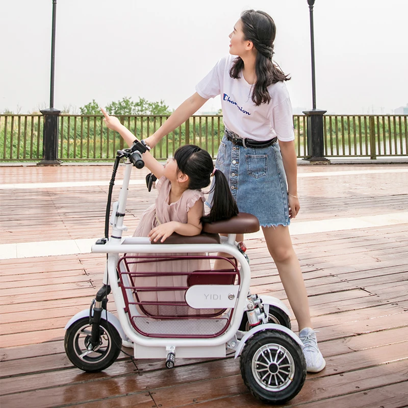 City Commuting Good Choice Vehicle Pet Friendly Tricycle Electric Scooters Three Wheel 2 Seats