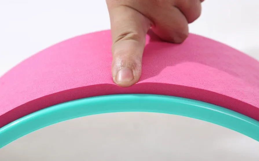 Custom Design TPE+PC Al alloy Yoga Wheel For Yoga Exercise