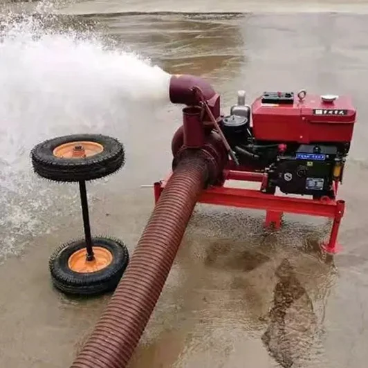 In stock 6inch 12hp energy saving diesel pump large flow agricultural irrigation system water pump unit with diesel engine