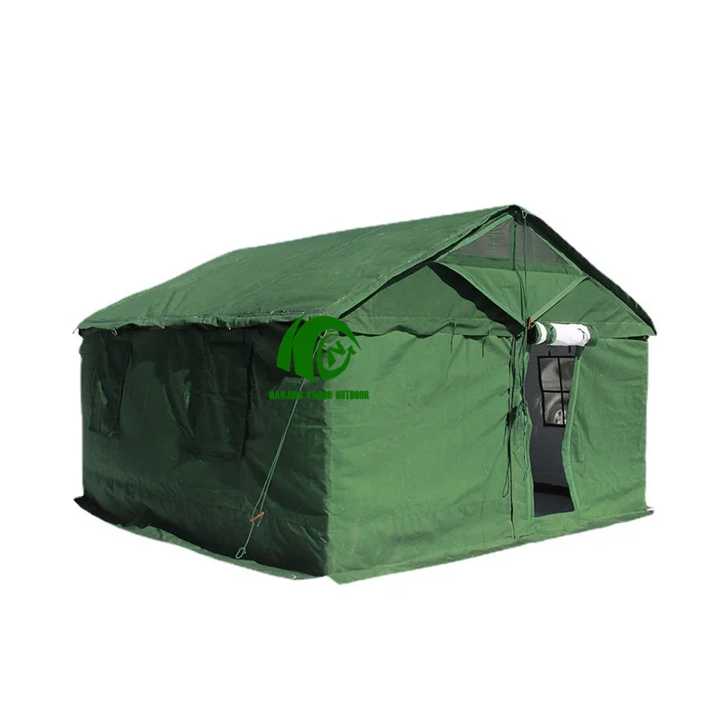 Kango Wholesale canvas waterproof rescue outdoor camouflage Disaster Relief Tent Refugee Tent Emergency Relief Tent
