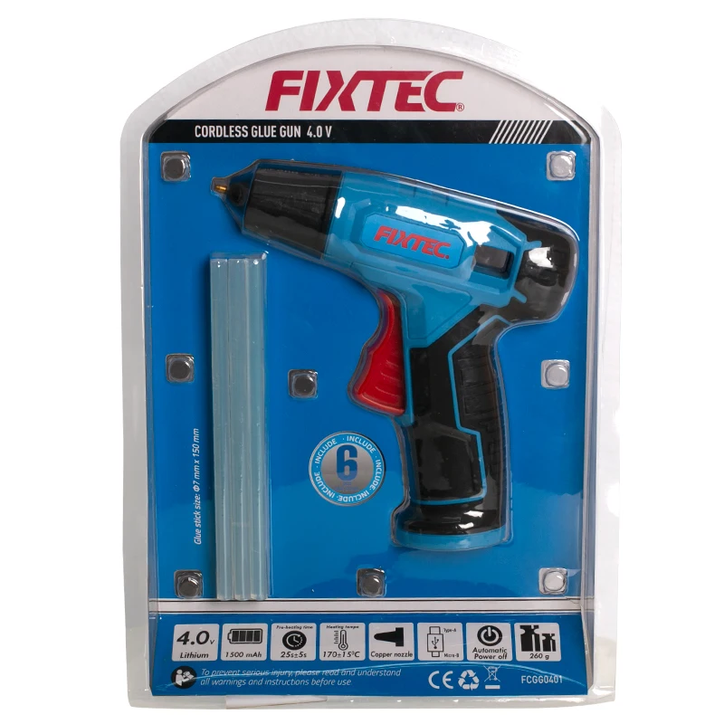FIXTEC оптовая продажа беспроводной пистолет для клея 3 6 В DIY инструменты горячий силиконовый расплава