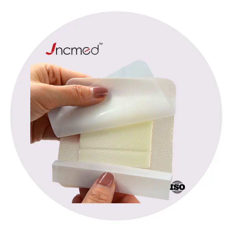 Soft Silicone Absorbent Foam Dressing Waterproof Adhesive Wound Dressing