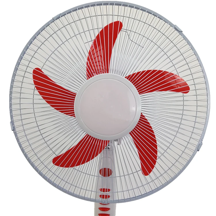 16 inch heavy duty 3 speed control air circulation pedestal fan standing fan with light