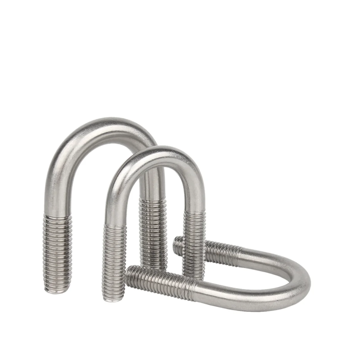 Din3570 Stainless steel 304 316 U Bolt Clamps Rope Clamp U bolt M10 Flat Fastener Drop Forged Bolts and nut