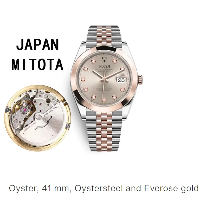 AAAA 41mm Mens Automatic Watch Movement Sapphire Luminous dat Calendar luxury Mechanical Wristwatch Men Japan Mitota Movement