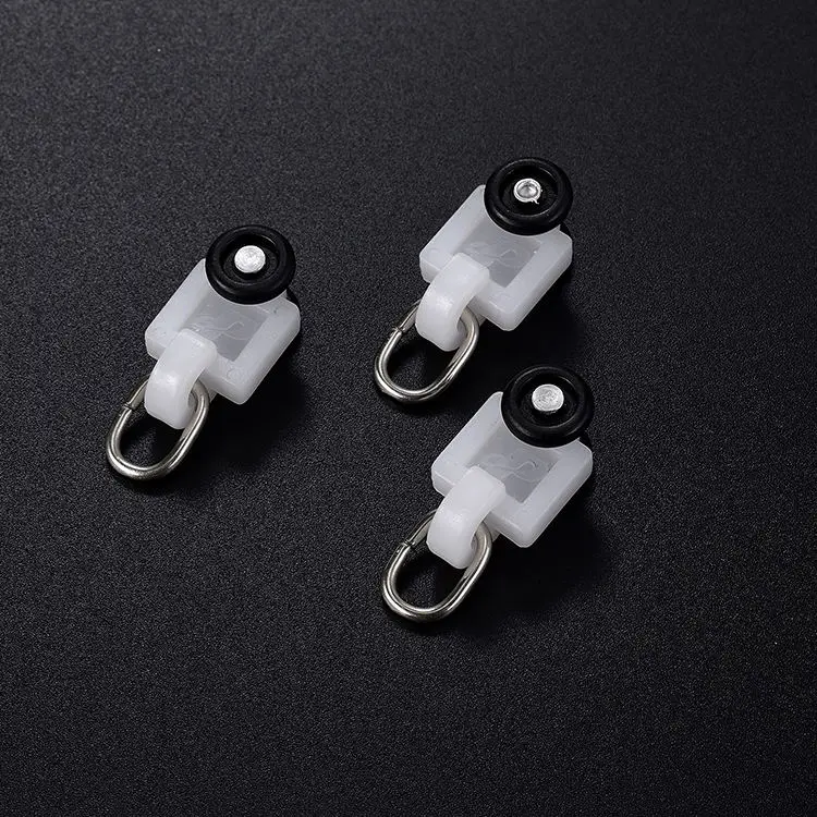 Factory Price White And Champagne Hotel Heavy Duty Double Curtain Rails Project Ceiling Curved Double Curtain Track