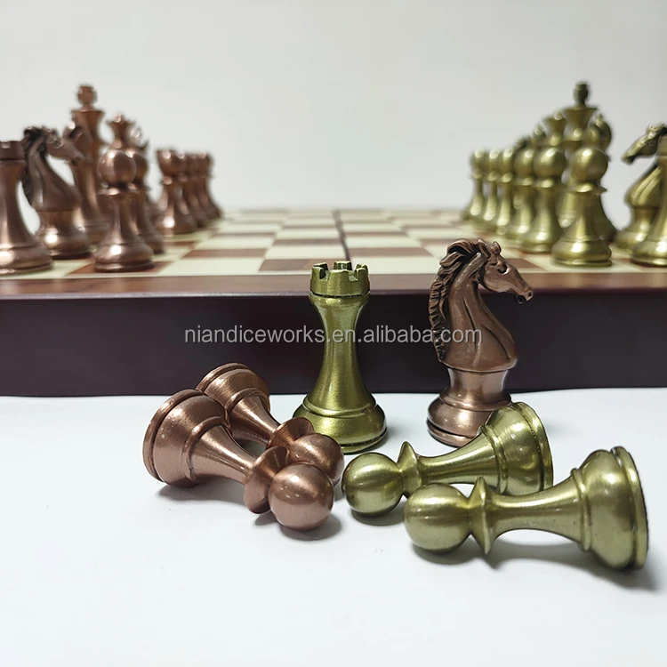 luxury international metal chess set   custom roman glam x chess metal family metal renaissance mario chess