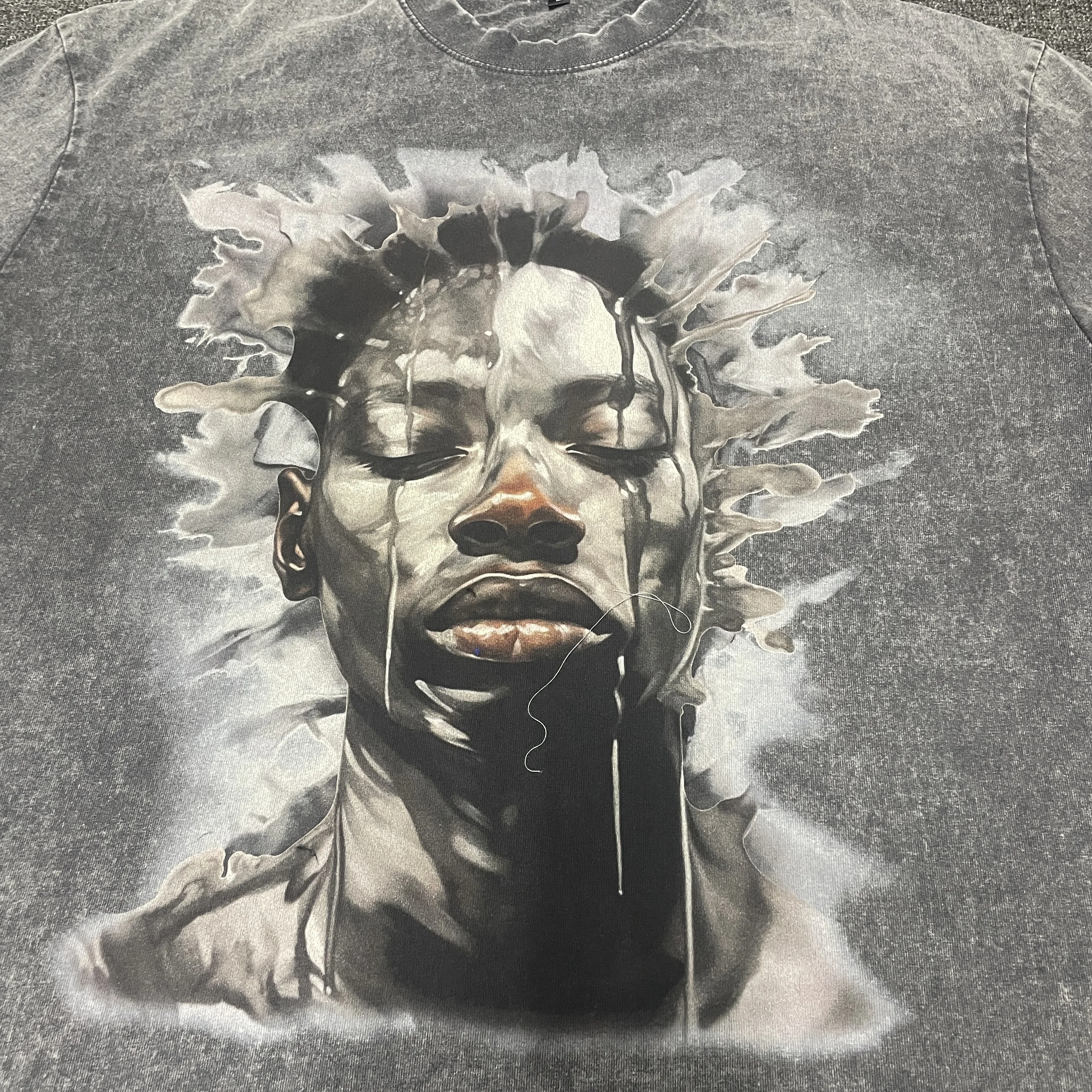 Wholesale Top Quality Cotton Acid Wash T-shirt Oversized Retro Mineral Wash Tshirt Heavy Relaxed Vintage t Shirt for Men