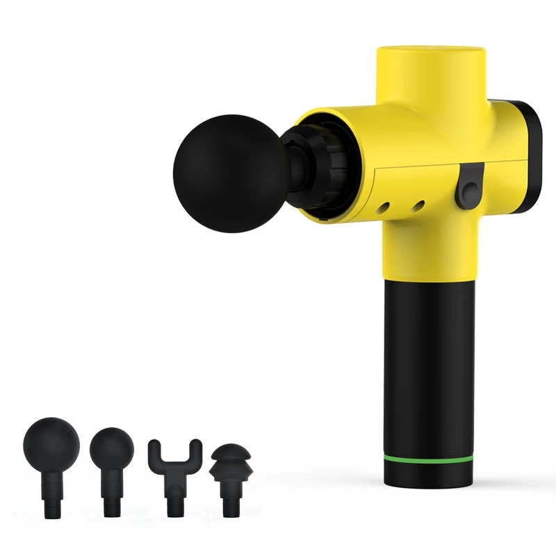 Ручной спортивный глубокий вибрирующий пистолет для массажа мышц Fascia с 6 массажными головками