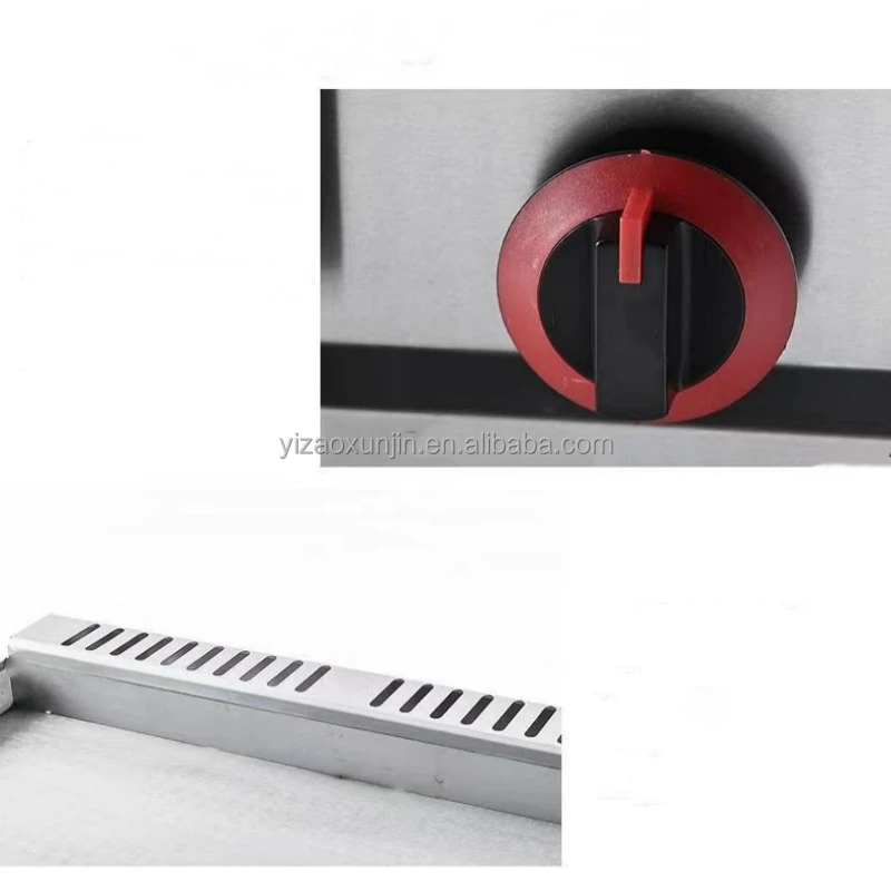 Commercial Quality Stainless Steel Flat Top Gas Baking Pan HighEnd Barbecue Oven for Kitchen Use