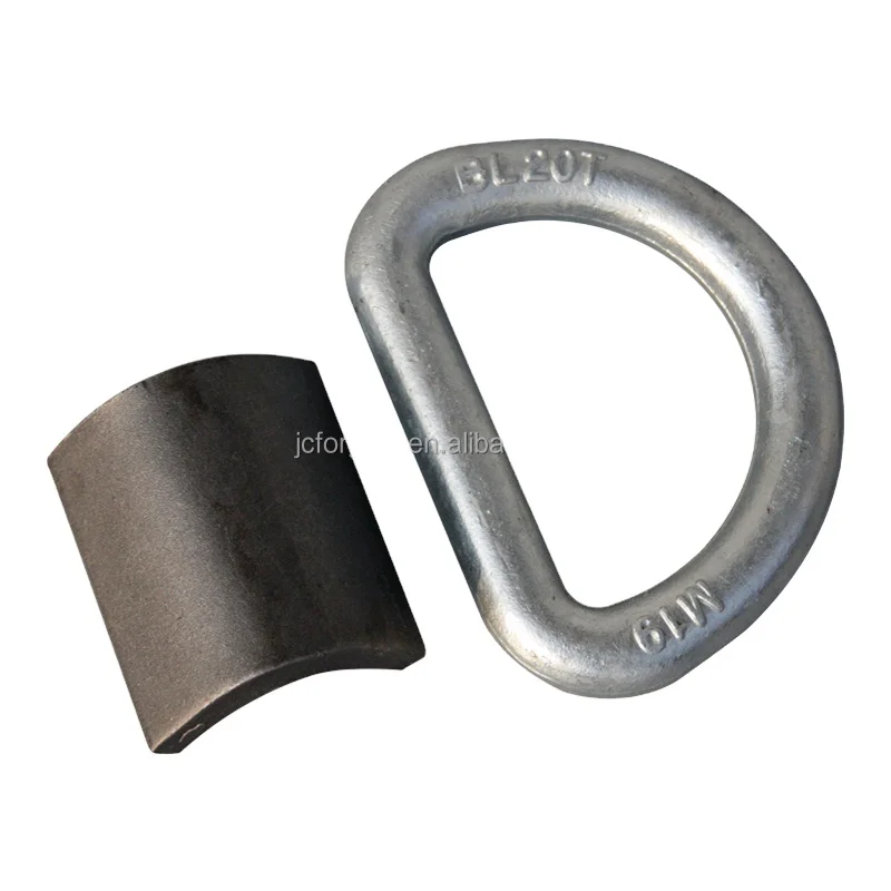 5T Sea Container Lashing Parts D Ring with Welded Clamp 20T 25T 36T 50T