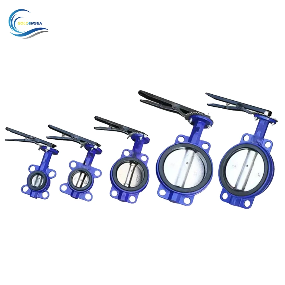 Hot Sale PVC Wafer Gear Triple Butterfly Valve DN500 EPDM