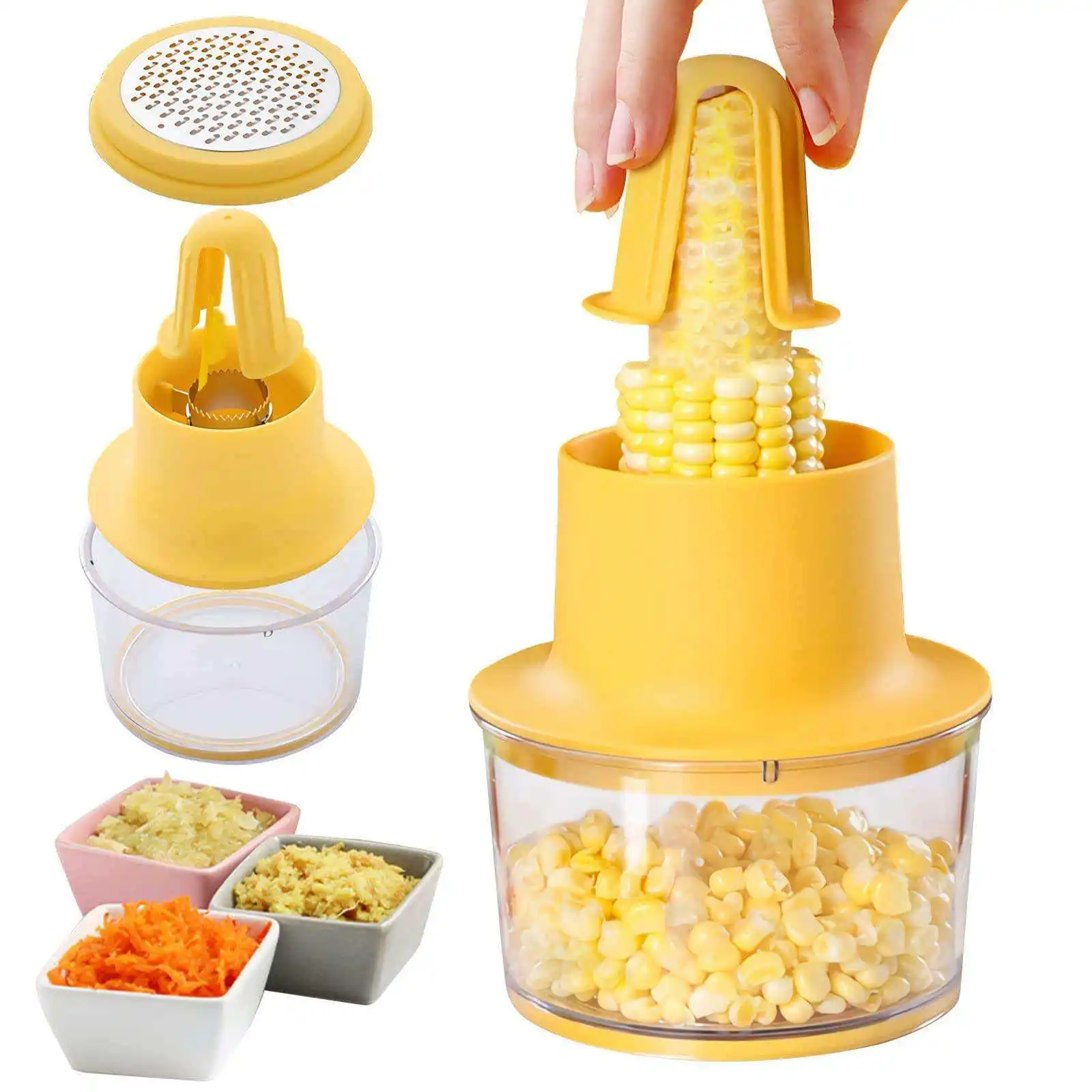 Fruit and vegetable tools Baby Food Grinder Stainless Steel Corn Peeler Corn Sheller Thresher Corn Stripper Vegetable Grater