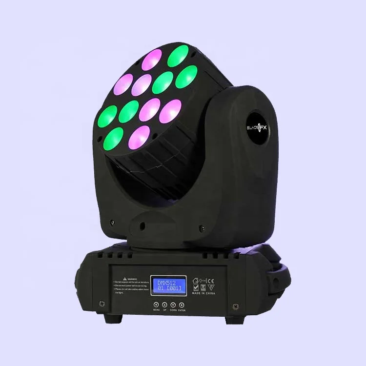 Оптовая цена для освещения вас QFX BADE-QFX 12 шт. Вт RGBW 4 в 1 светодиодный движущийся луч