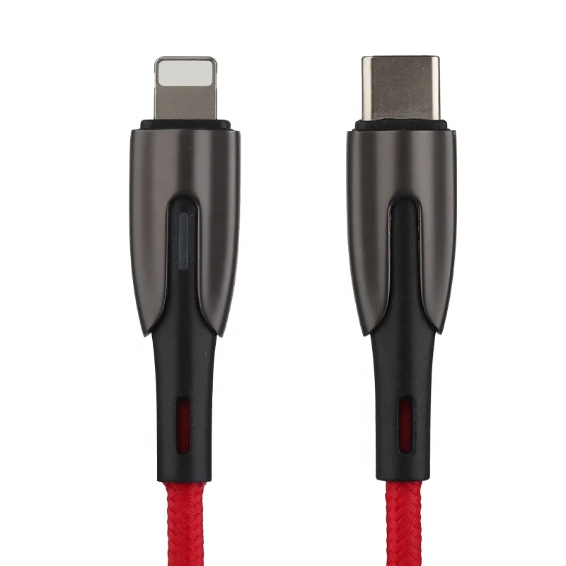 Новая технология 2021 Type C для интерфейса Iph 18 Вт тест PD кабель для быстрой зарядки Usb СВЕТОДИОДНЫЙ светильник для Iphone