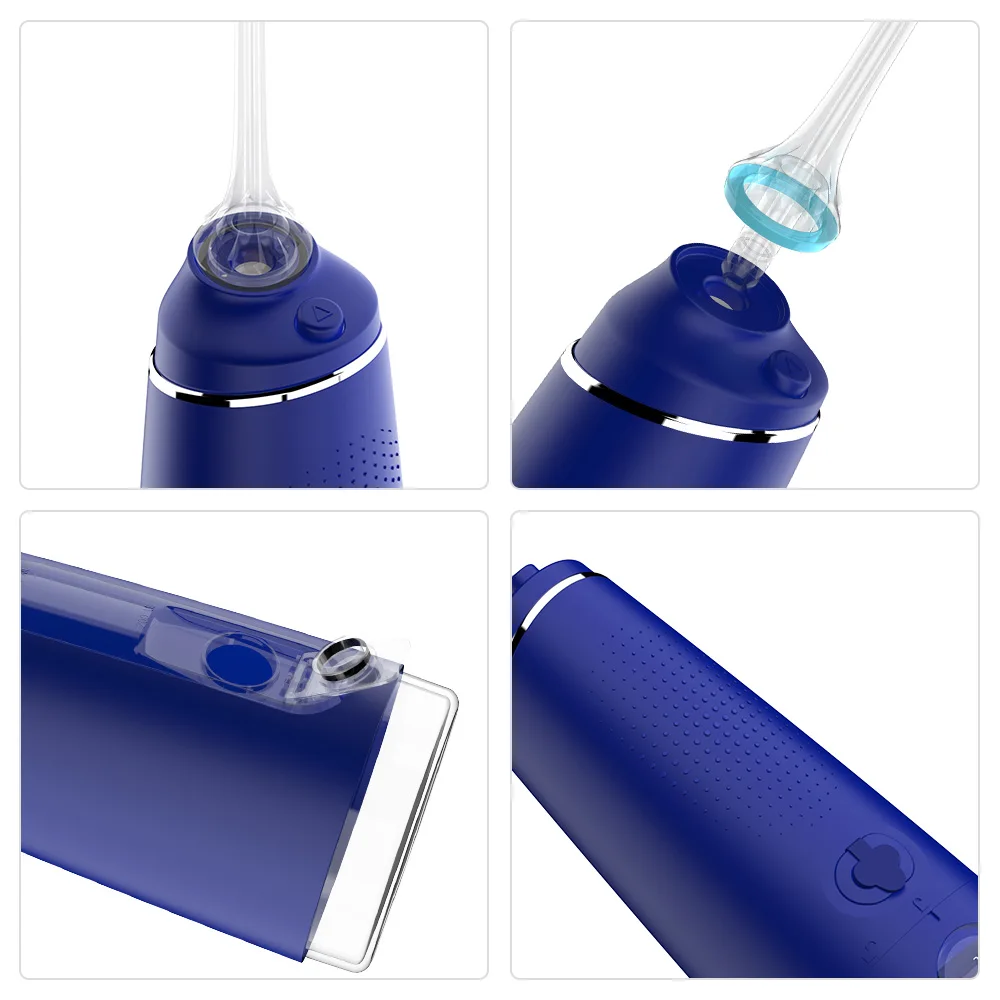 LCD Screen Intelligent Display Cordless Oral Irrigator 280ml Water Tank Portable Electric Dental Water Flosser With 6 Jet Tip