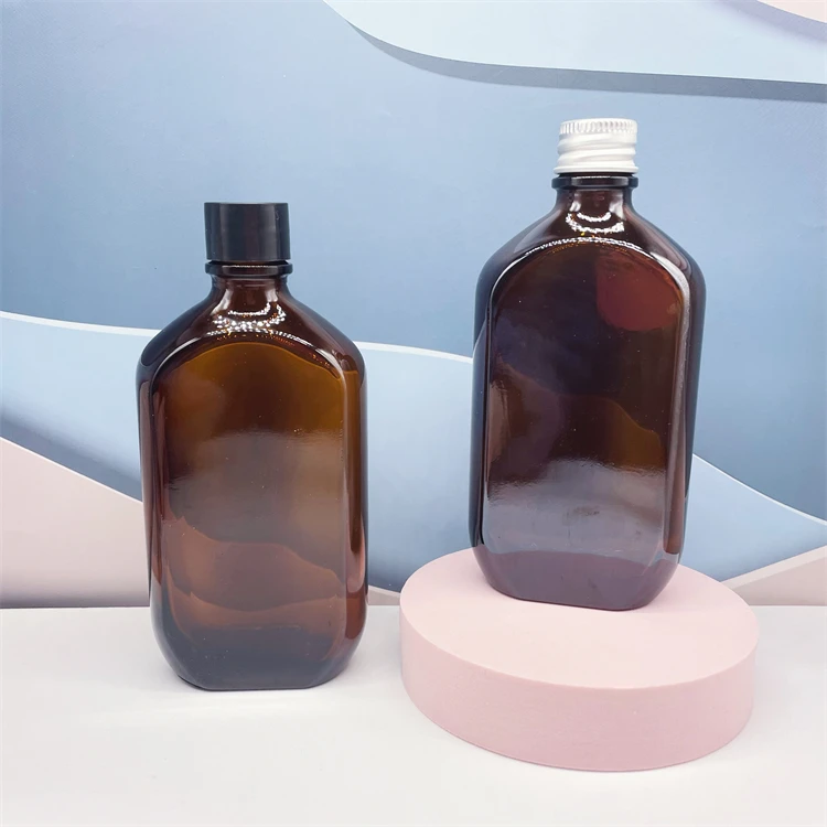 100ml 8oz 16oz Amber Beverage Glass Bottles Wholesale Water Milk Bottle