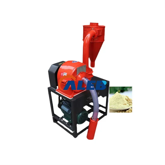 high efficiency multifunctional grain crusher/automatic feeding corn soybean and wheat feed crushing machine