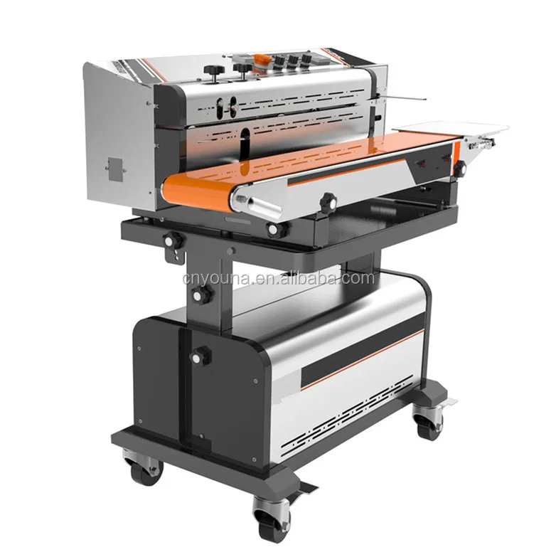 continuous vacuum band sealer for bags with nitrogen filling
