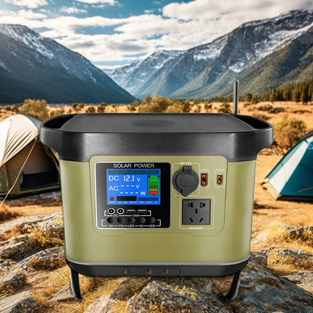GP 1000 Вт, 800 Вт, портативная уличная электростанция, солнечная панель, автомобильный источник питания, литиево-ионный аккумулятор, MPPT, стартер, внешний