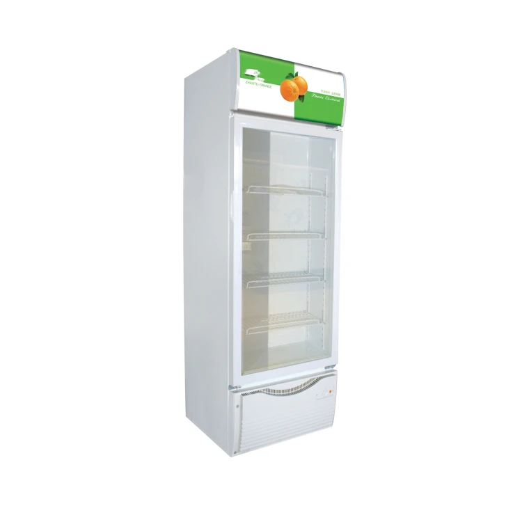 2021 Glass doors luxury commercial beverage fridge Single door Upright display refrigerator cooler