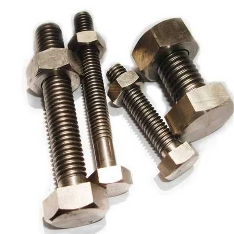Monel Alloy 400 Monel Alloy K500 Inconel Alloy 718 2.4360 2.4375 2.4668 DIN933 DIN934 Hex Head Bolts and Nuts Studs