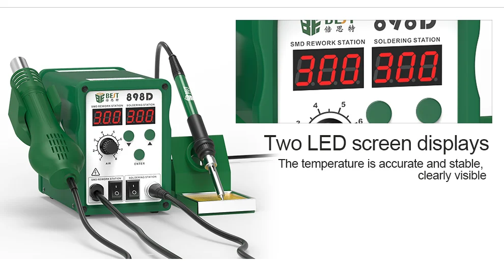  Customized 898D cheap price SMD temperature adjustable smd station soldering quick of mobile repairing