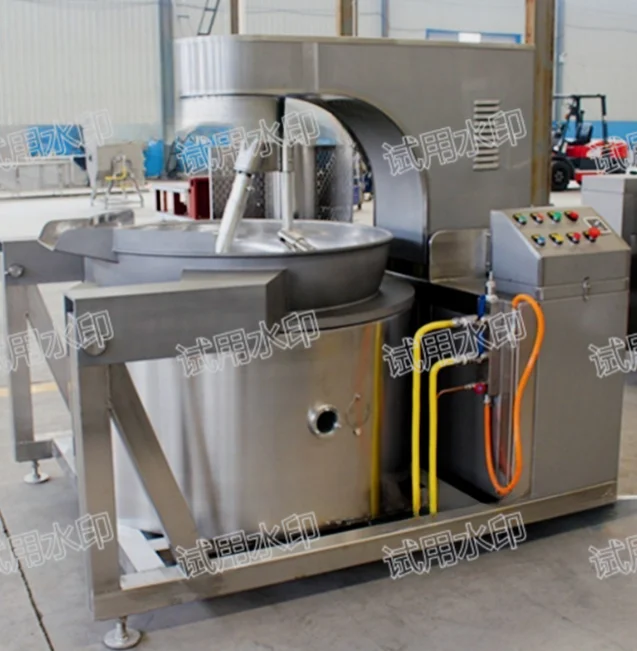Fully automatic gas heated circular popcorn machine caramel flavored spherical popcorn machine