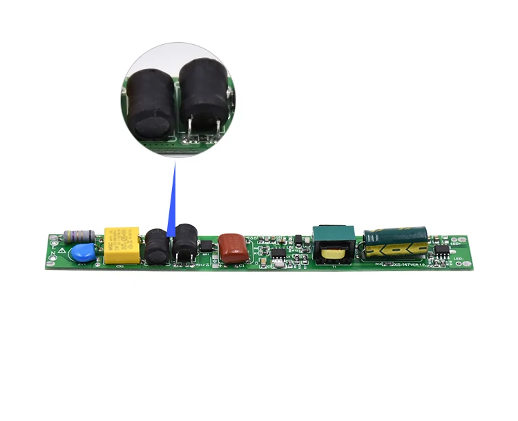 Бесмерцающий светодиодный трубчатый драйвер освещения 30-80 в импульсный источник питания 20 Вт