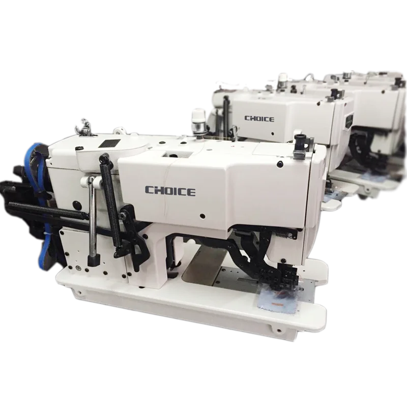 GOLDEN CHOICE GC781 high quality flat bed electronic eyelet straight button hole holer industrial sewing machine price