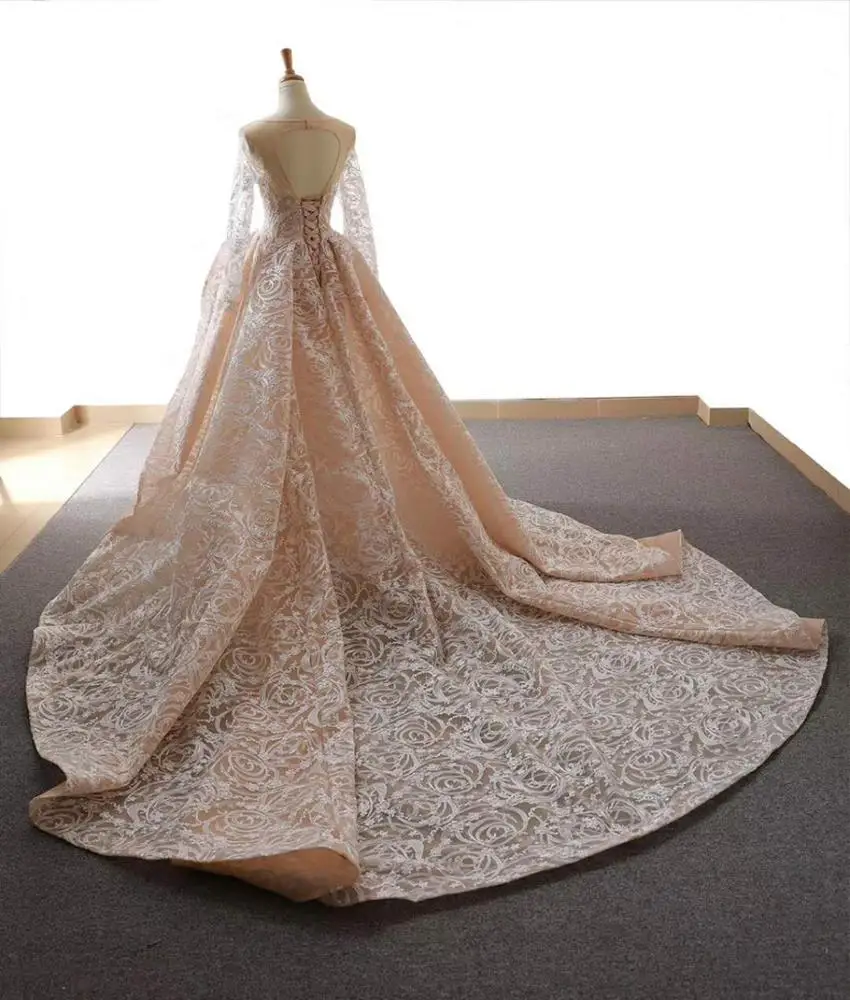 RSM66617 Jancember real elegant hot selling long sleeves long suzhou evening dress fish cut prom dress