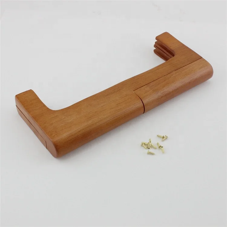 Nolvo World 21.5X6.5cm Solid Wood Bag Frame Factory Price Wood Handles Big Natural Wooden Bag Handle For Handbag