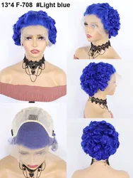 Wholesales Virgin Hair Super Double Drawn Pixie Cut Short Wigs, Human Hair 4T613 Blonde 13x4 Lace Frontal Pixie Wigs