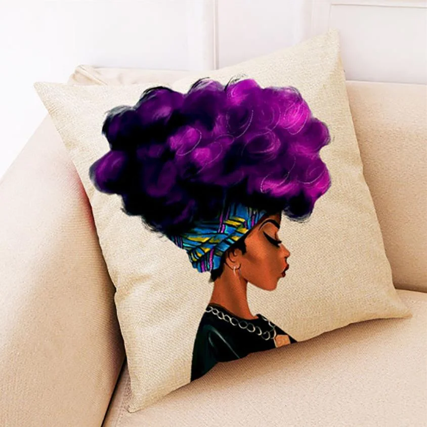 
Wholesale Custom Square Sofa Digital Printed African Pillow Case Cover 
