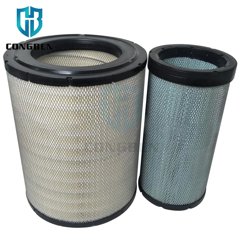 Manufacturer Custom P533882 Excavator Engine Air Filter Element Truck Air Filter For CATERPILLAR DONALDSON