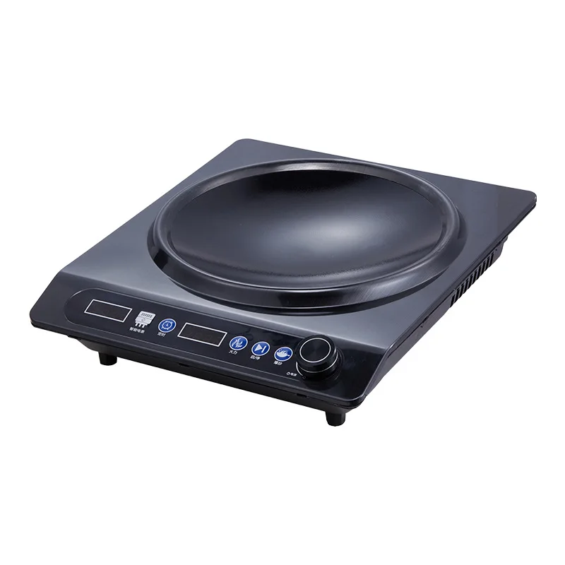 Newly launched 3500W double-knob induction cooker, concave surface, five-level adjustment, timer and temperature setting
