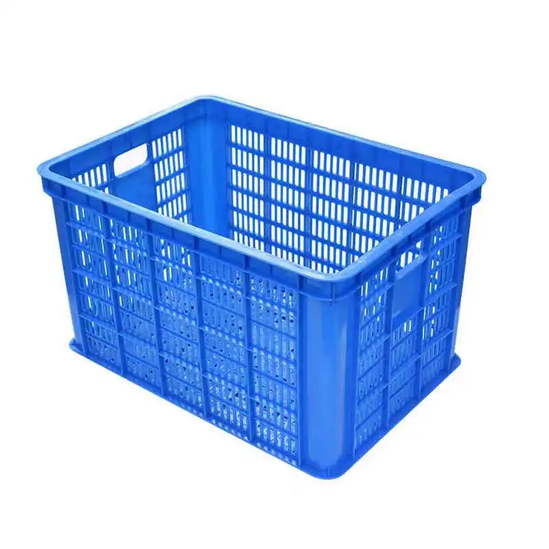 Factory Outlet High Quality Customized Food Grade Strong Mesh Plastic Crate for Fruits and Vegetables Transportation