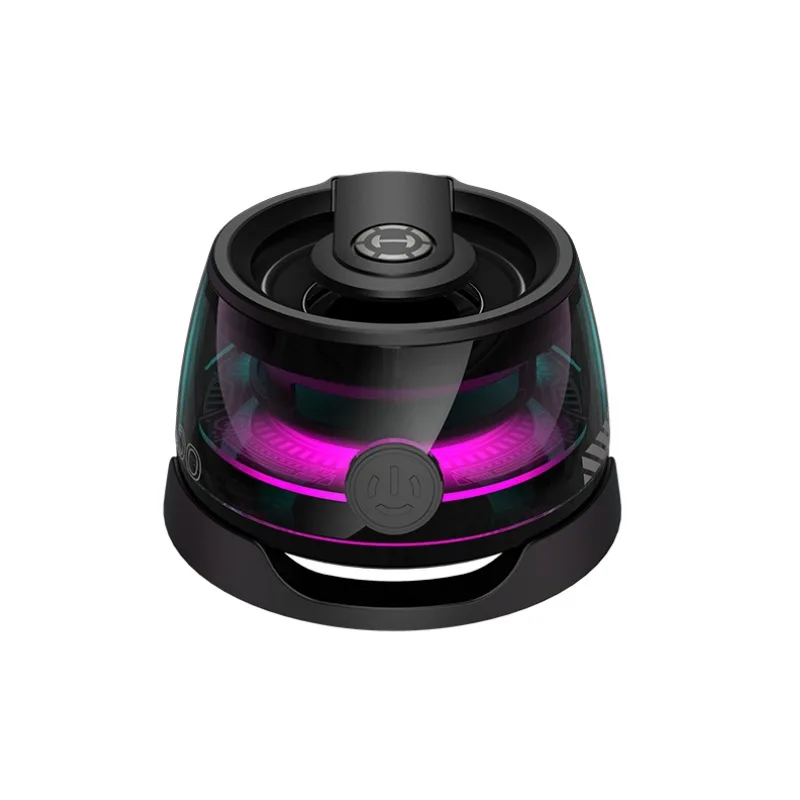 LED outdoor portable magnetic music speaker karaoke home desktop video game subwoofer small speaker