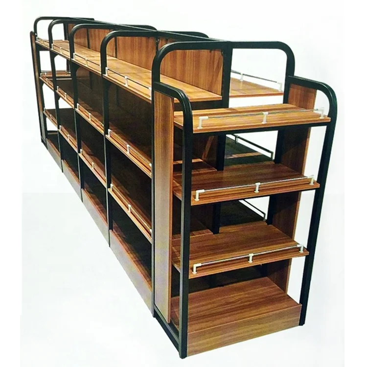 New style supermarket wooden shelf,gondola shelves for sale