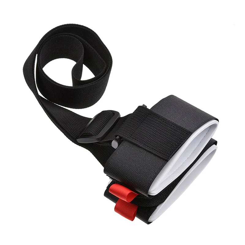 Adjustable Carrier Handle Lash Straps Hook Loop Protection Black Nylon ski shoulder carrier