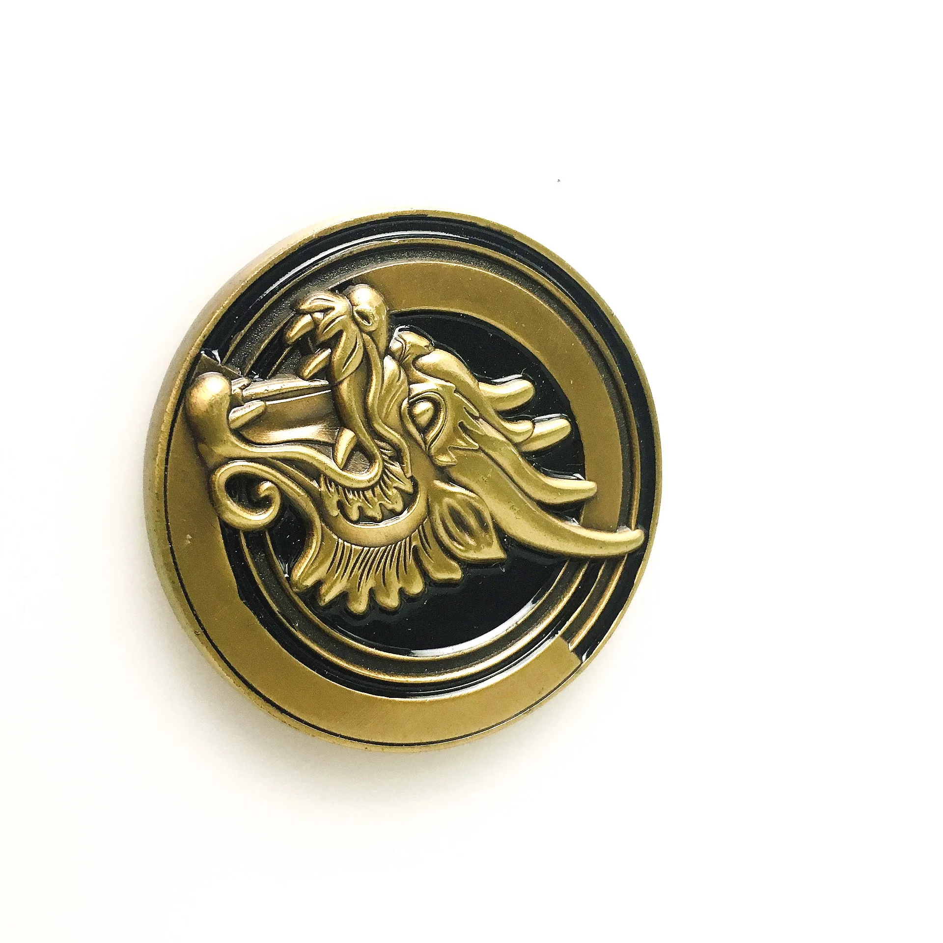 2024 New products chinese dragon design embossed antique coin custom logo game coins for sale