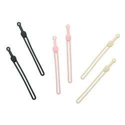 Wholesale 11cm soft stretch Cute Wrist Strap mobile phone Lanyards Waterproof Wallet short Silicone Lanyard