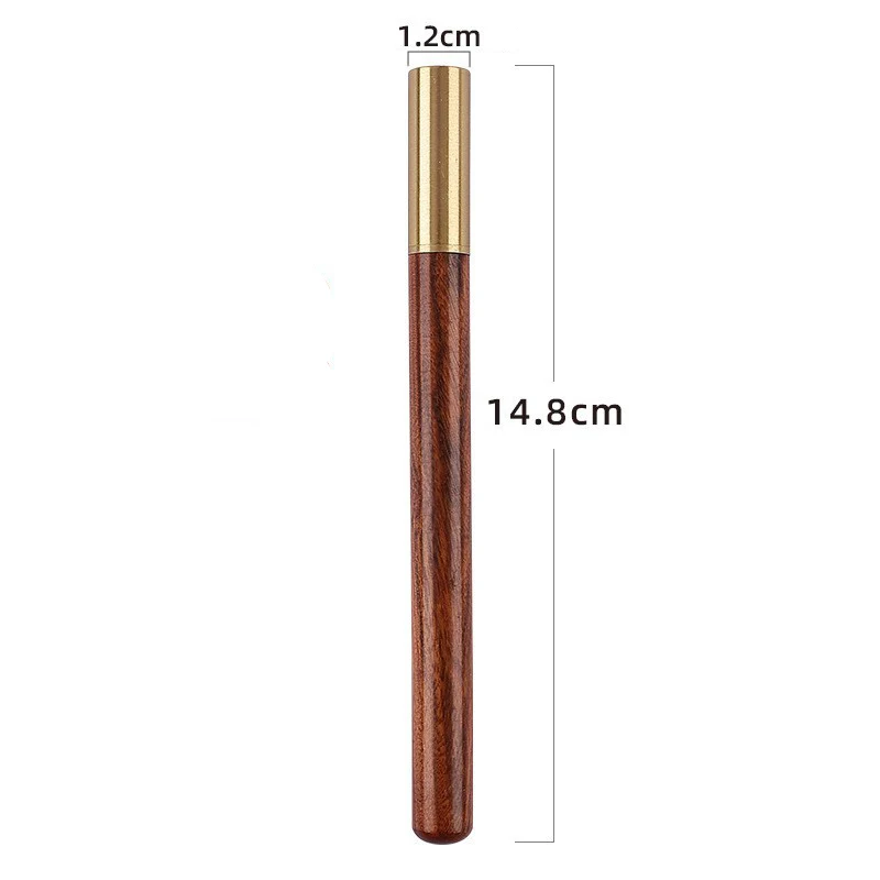 High-end mahogany Ebony Brass signature pen Creative Mahogany Custom neutral pen Gift box Metallic brass pen