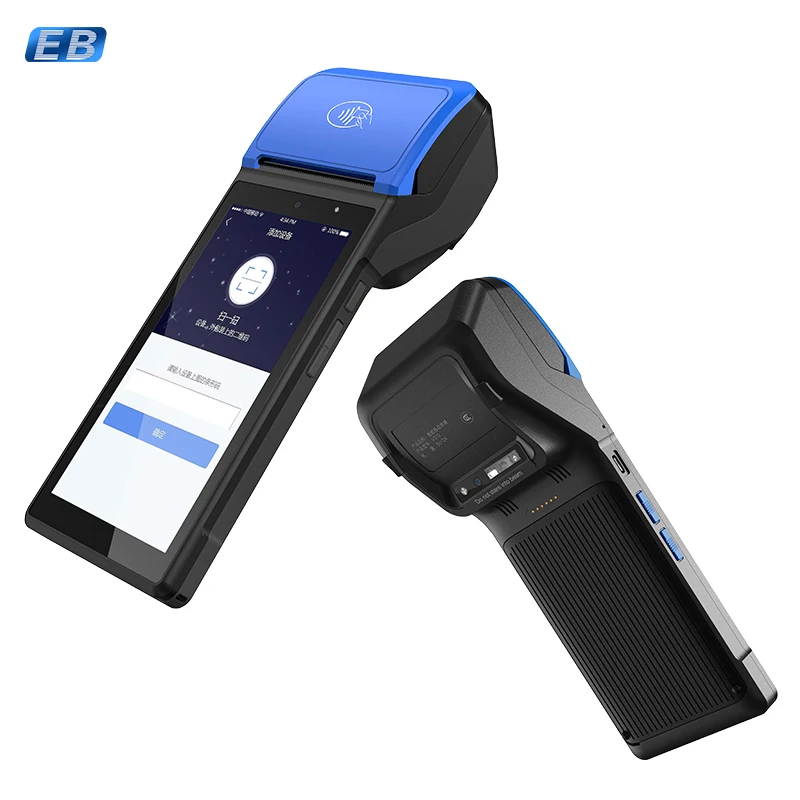 PH-510-2 Мобильный POS-терминал с 58 мм бумажным NFC принтером 5MP сканер Dual SIM и eSIM Android 12 2500 мАч батарея