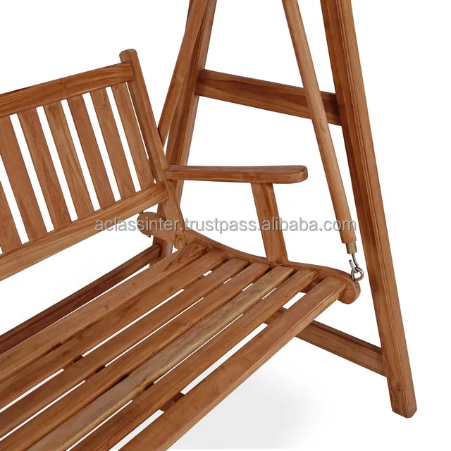 Java Swing Bench Outdoor Wooden Teak Garden Furniture
